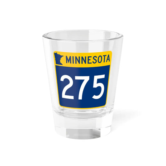 MN-275 (Minnesota) (Road Sign) Shot Glass 1.5oz 1.5oz - Go Mug Yourself
