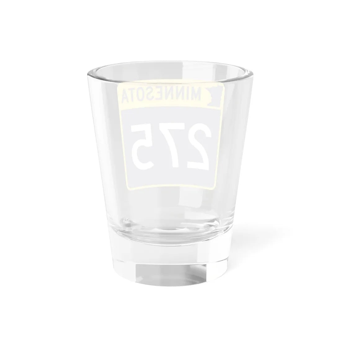 MN-275 (Minnesota) (Road Sign) Shot Glass 1.5oz - Go Mug Yourself