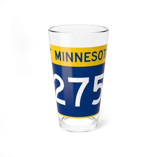 MN-275 wide (Minnesota) (Road Sign) Pint Glass 16oz 16oz - Go Mug Yourself