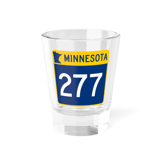 MN-277 (Minnesota) (Road Sign) Shot Glass 1.5oz 1.5oz - Go Mug Yourself