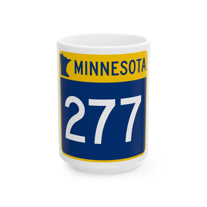 MN-277 (Minnesota) (Road Sign) White Coffee Mug 15oz - Go Mug Yourself