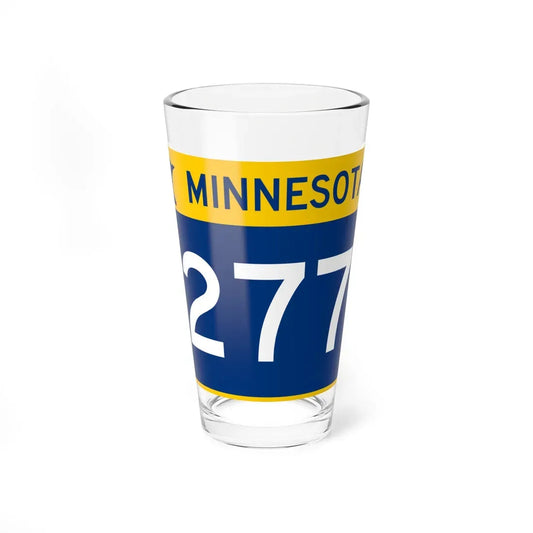 MN-277 wide (Minnesota) (Road Sign) Pint Glass 16oz 16oz - Go Mug Yourself