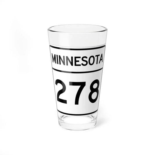 MN-278 1948 (Minnesota) (Road Sign) Pint Glass 16oz 16oz - Go Mug Yourself