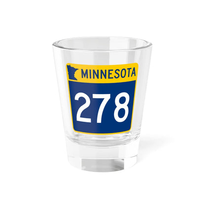 MN-278 (Minnesota) (Road Sign) Shot Glass 1.5oz 1.5oz - Go Mug Yourself