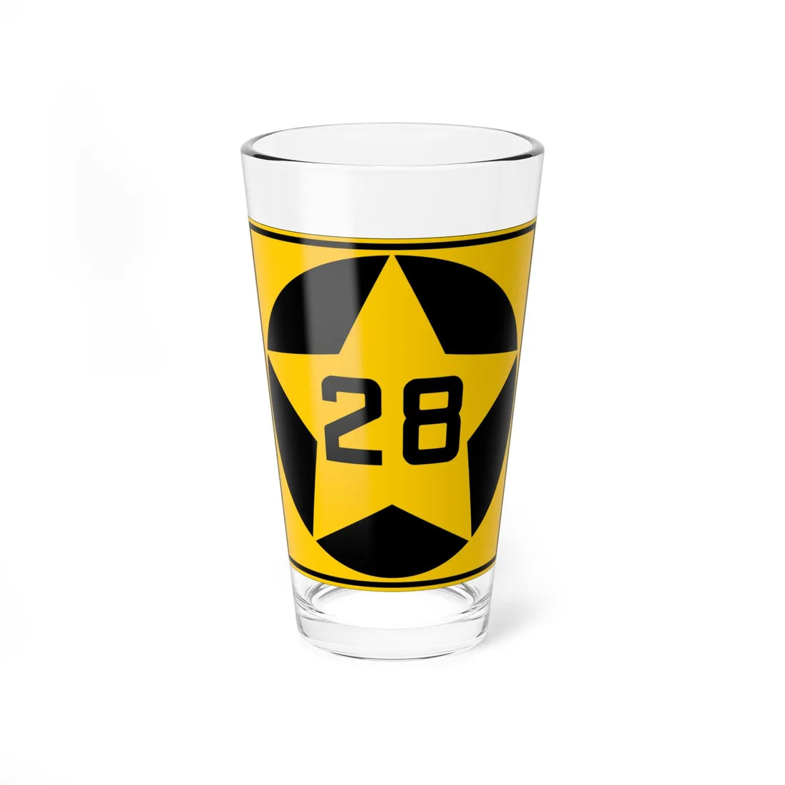 MN-28 1920 (Minnesota) (Road Sign) Pint Glass 16oz - Go Mug Yourself