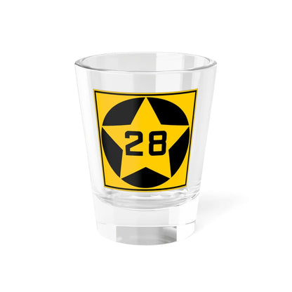 MN-28 1920 (Minnesota) (Road Sign) Shot Glass 1.5oz 1.5oz - Go Mug Yourself