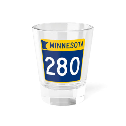 MN-280 (Minnesota) (Road Sign) Shot Glass 1.5oz 1.5oz - Go Mug Yourself