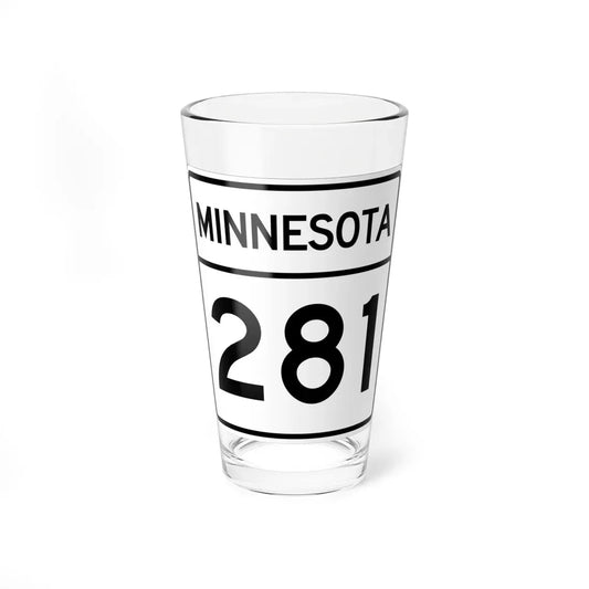 MN-281 1948 (Minnesota) (Road Sign) Pint Glass 16oz 16oz - Go Mug Yourself