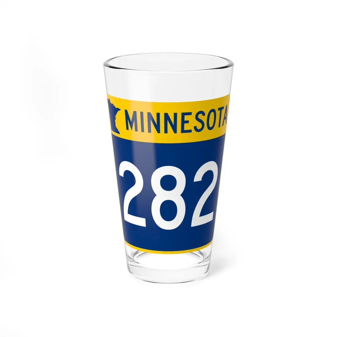 MN-282 (Minnesota) (Road Sign) Pint Glass 16oz 16oz - Go Mug Yourself