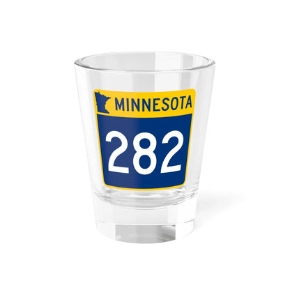 MN-282 (Minnesota) (Road Sign) Shot Glass 1.5oz 1.5oz - Go Mug Yourself