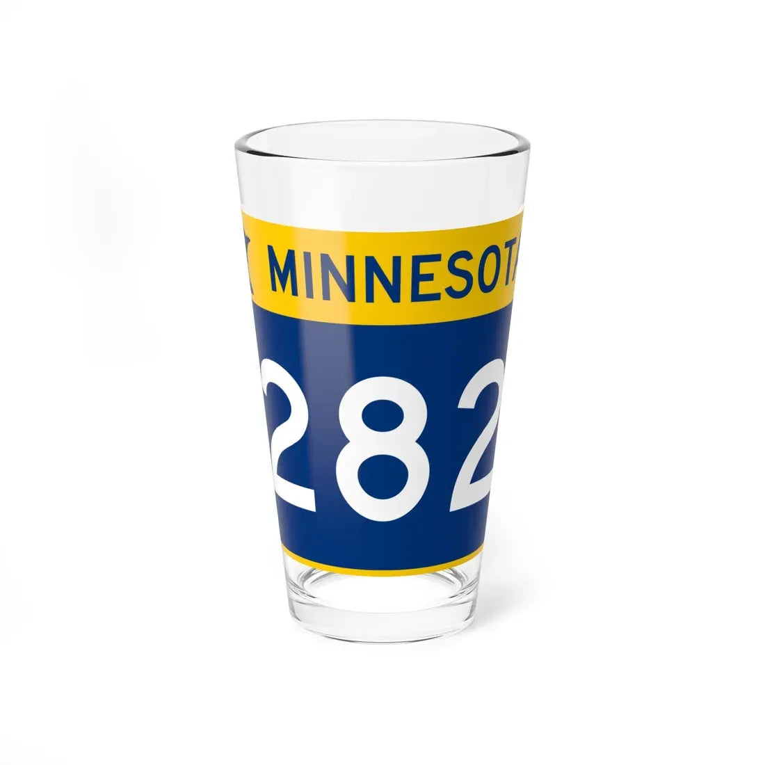 MN-282 wide (Minnesota) (Road Sign) Pint Glass 16oz 16oz - Go Mug Yourself