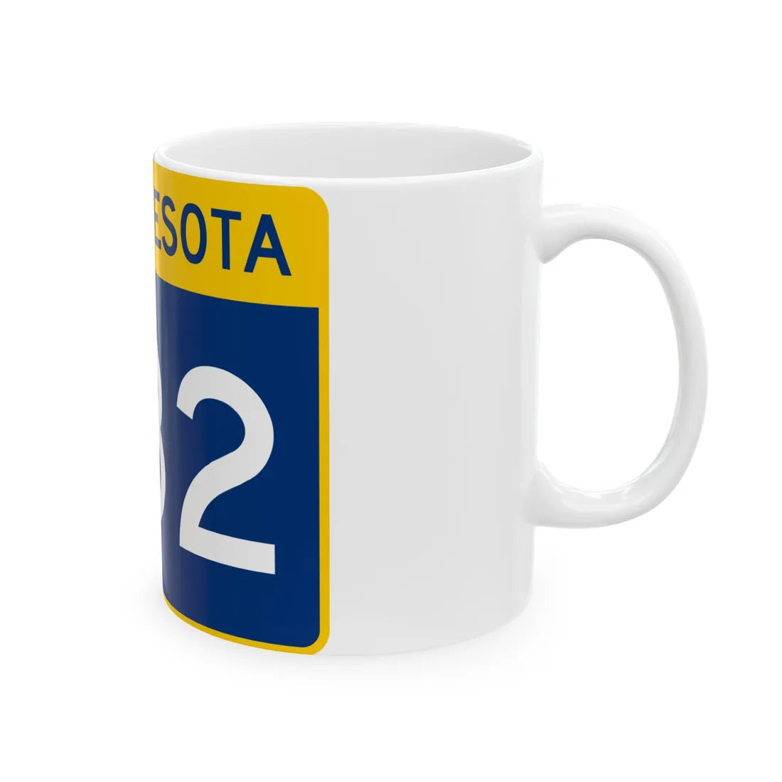 MN-282 wide (Minnesota) (Road Sign) White Coffee Mug - Go Mug Yourself