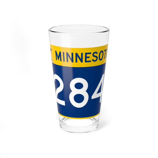 MN-284 wide (Minnesota) (Road Sign) Pint Glass 16oz 16oz - Go Mug Yourself
