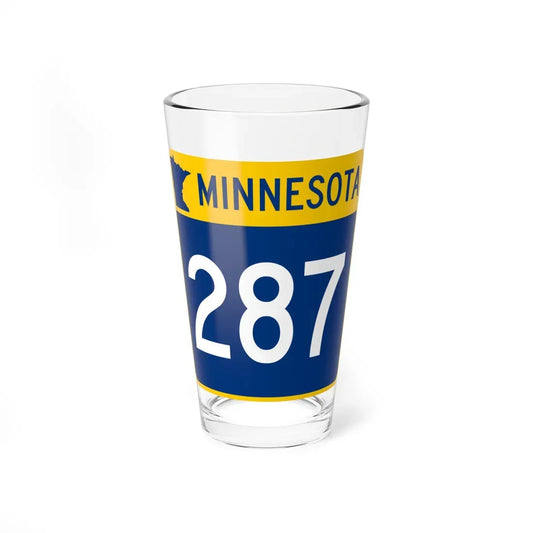 MN-287 (Minnesota) (Road Sign) Pint Glass 16oz 16oz - Go Mug Yourself