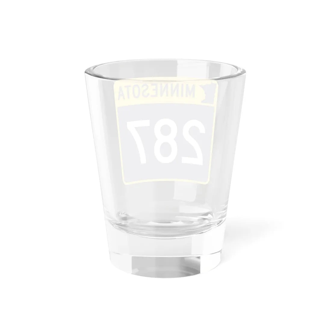MN-287 (Minnesota) (Road Sign) Shot Glass 1.5oz - Go Mug Yourself