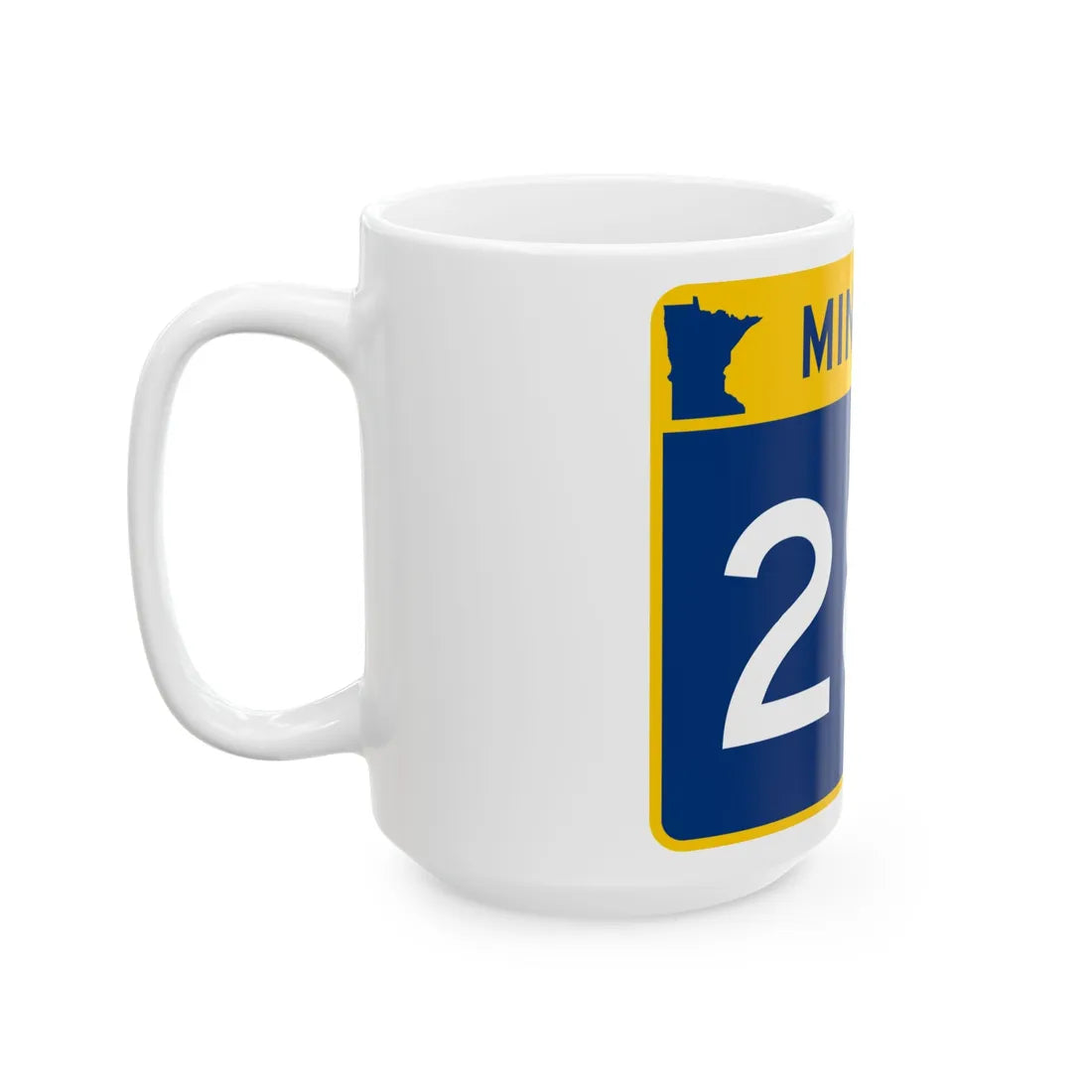 MN-287 wide (Minnesota) (Road Sign) White Coffee Mug - Go Mug Yourself