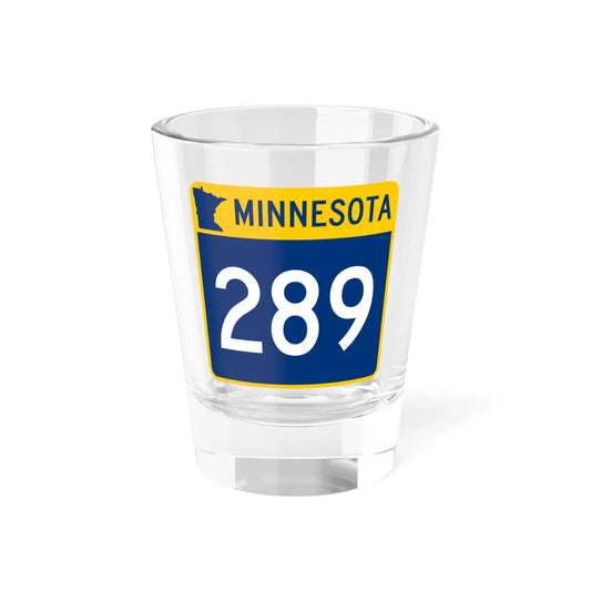 MN-289 (Minnesota) (Road Sign) Shot Glass 1.5oz 1.5oz - Go Mug Yourself