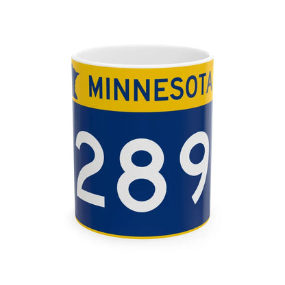 MN-289 wide (Minnesota) (Road Sign) White Coffee Mug - Go Mug Yourself