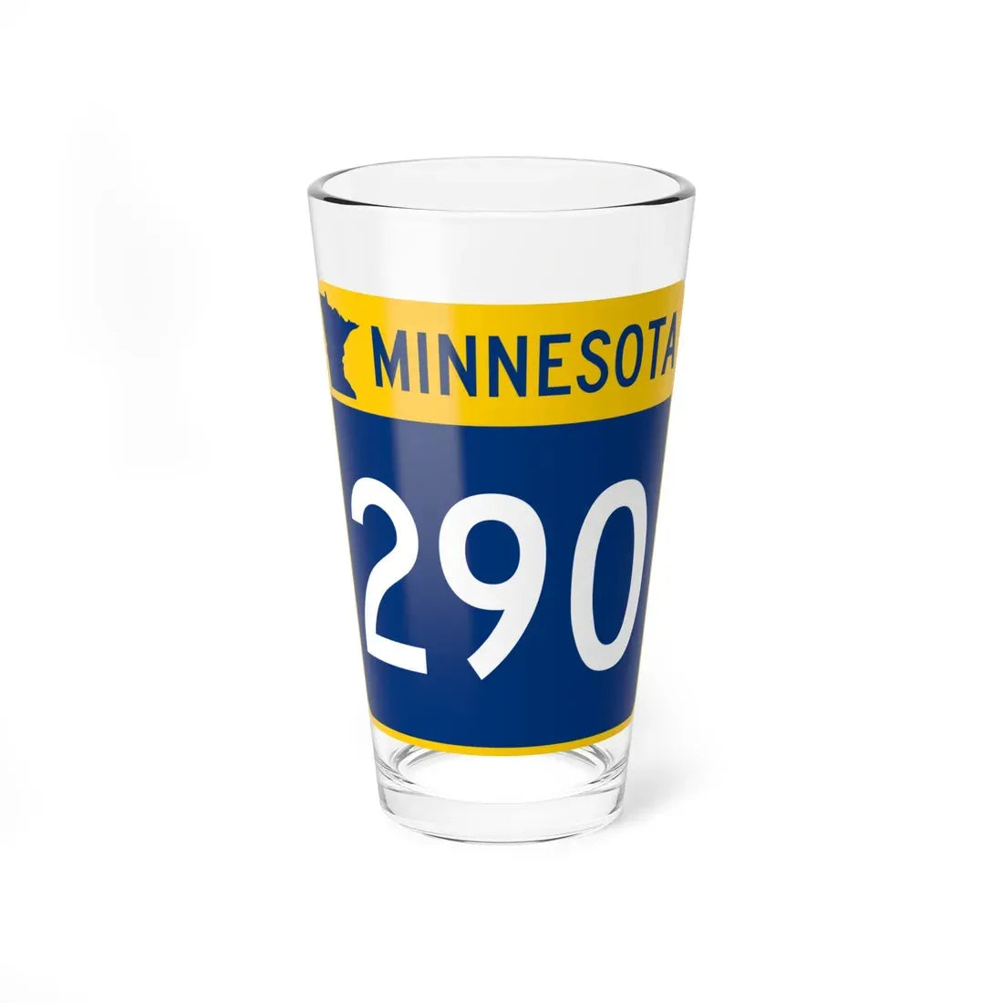 MN-290 (Minnesota) (Road Sign) Pint Glass 16oz - Go Mug Yourself