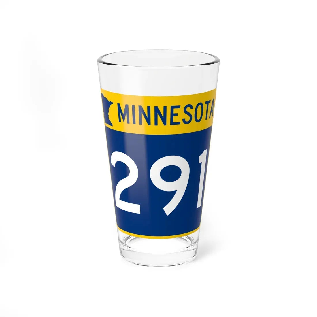 MN-291 (Minnesota) (Road Sign) Pint Glass 16oz 16oz - Go Mug Yourself