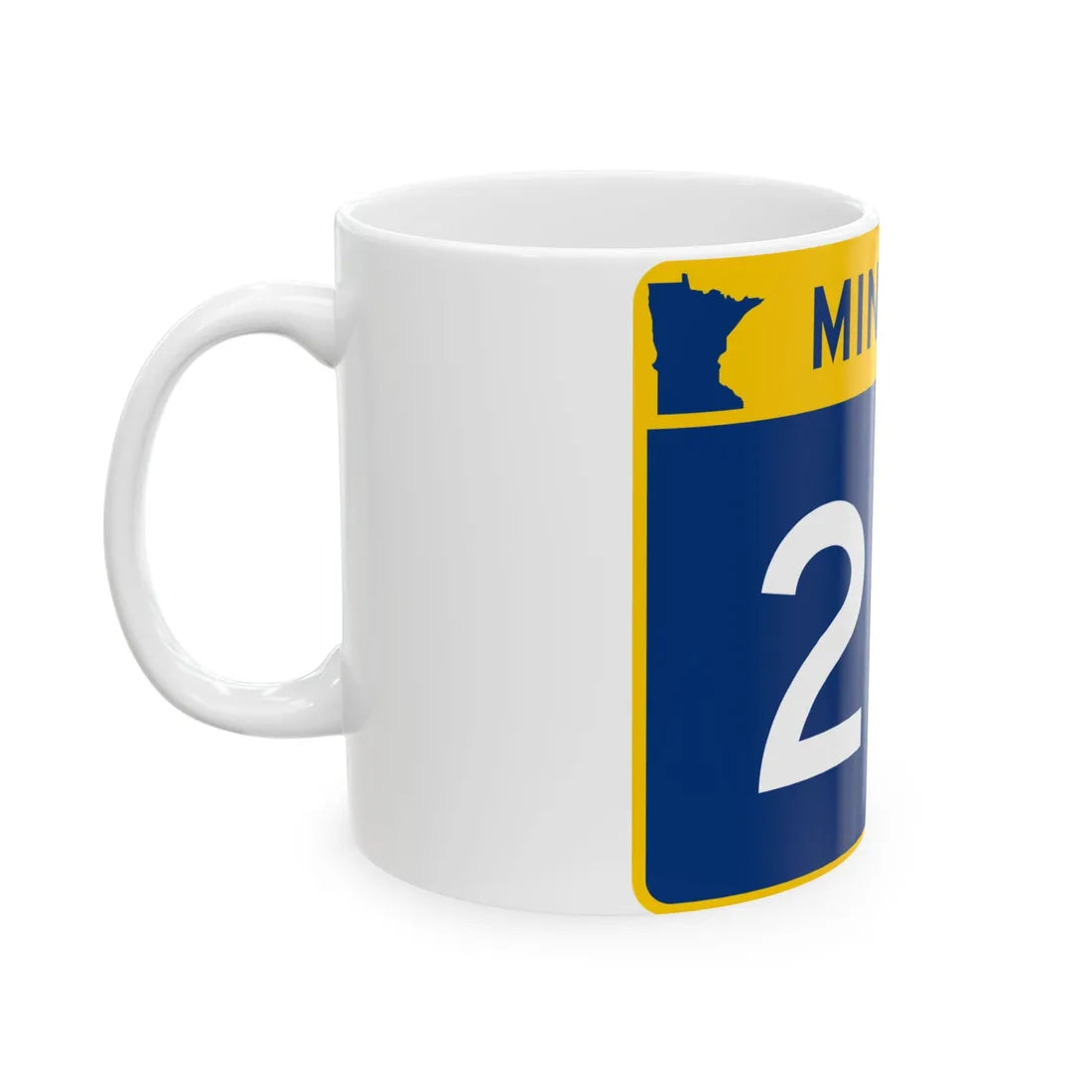 MN-291 wide (Minnesota) (Road Sign) White Coffee Mug - Go Mug Yourself