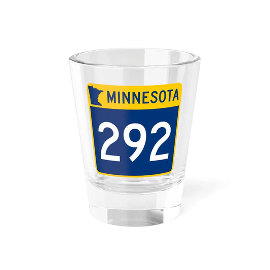MN-292 (Minnesota) (Road Sign) Shot Glass 1.5oz 1.5oz - Go Mug Yourself