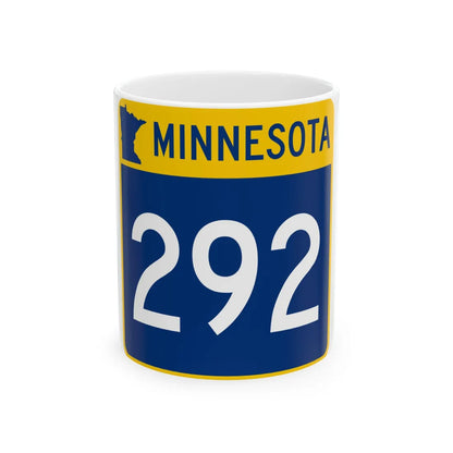 MN-292 (Minnesota) (Road Sign) White Coffee Mug 11oz - Go Mug Yourself