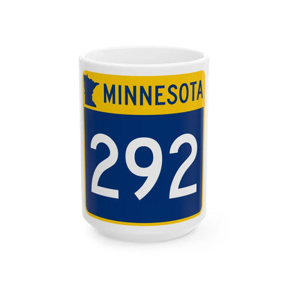 MN-292 (Minnesota) (Road Sign) White Coffee Mug 15oz - Go Mug Yourself