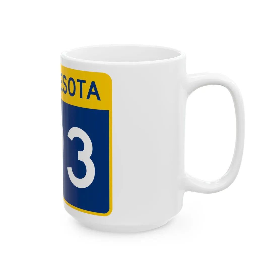 MN-293 wide (Minnesota) (Road Sign) White Coffee Mug - Go Mug Yourself