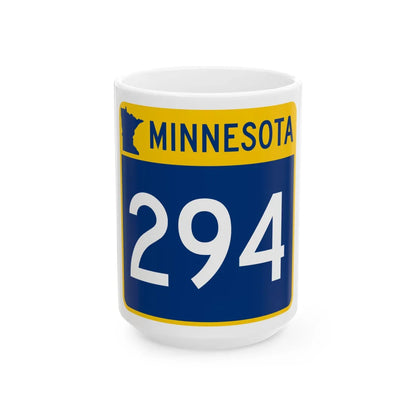 MN-294 (Minnesota) (Road Sign) White Coffee Mug 15oz - Go Mug Yourself