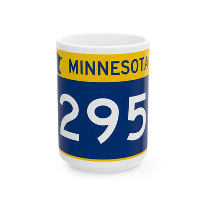 MN-295 wide (Minnesota) (Road Sign) White Coffee Mug - Go Mug Yourself