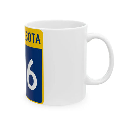 MN-296 (Minnesota) (Road Sign) White Coffee Mug - Go Mug Yourself