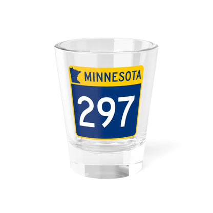 MN-297 (Minnesota) (Road Sign) Shot Glass 1.5oz 1.5oz - Go Mug Yourself