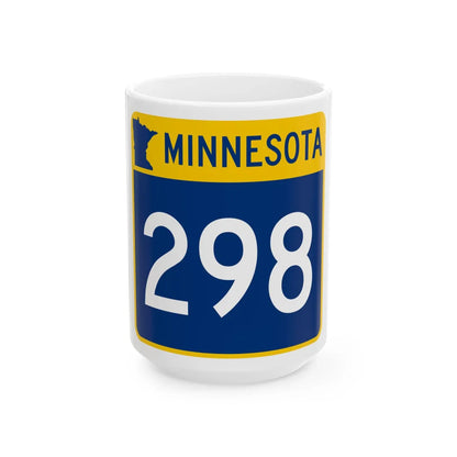 MN-298 (Minnesota) (Road Sign) White Coffee Mug 15oz - Go Mug Yourself