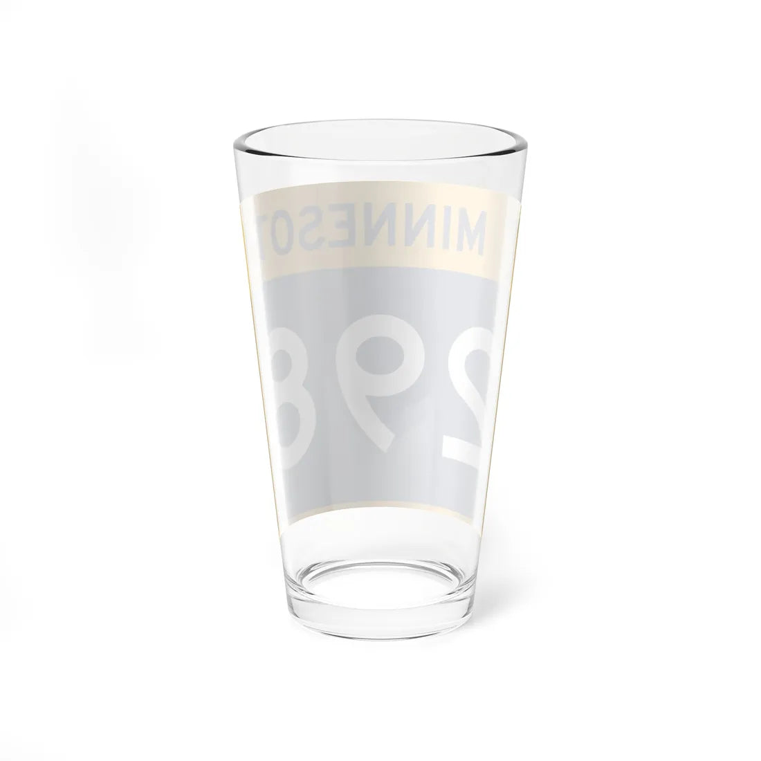 MN-298 wide (Minnesota) (Road Sign) Pint Glass 16oz - Go Mug Yourself