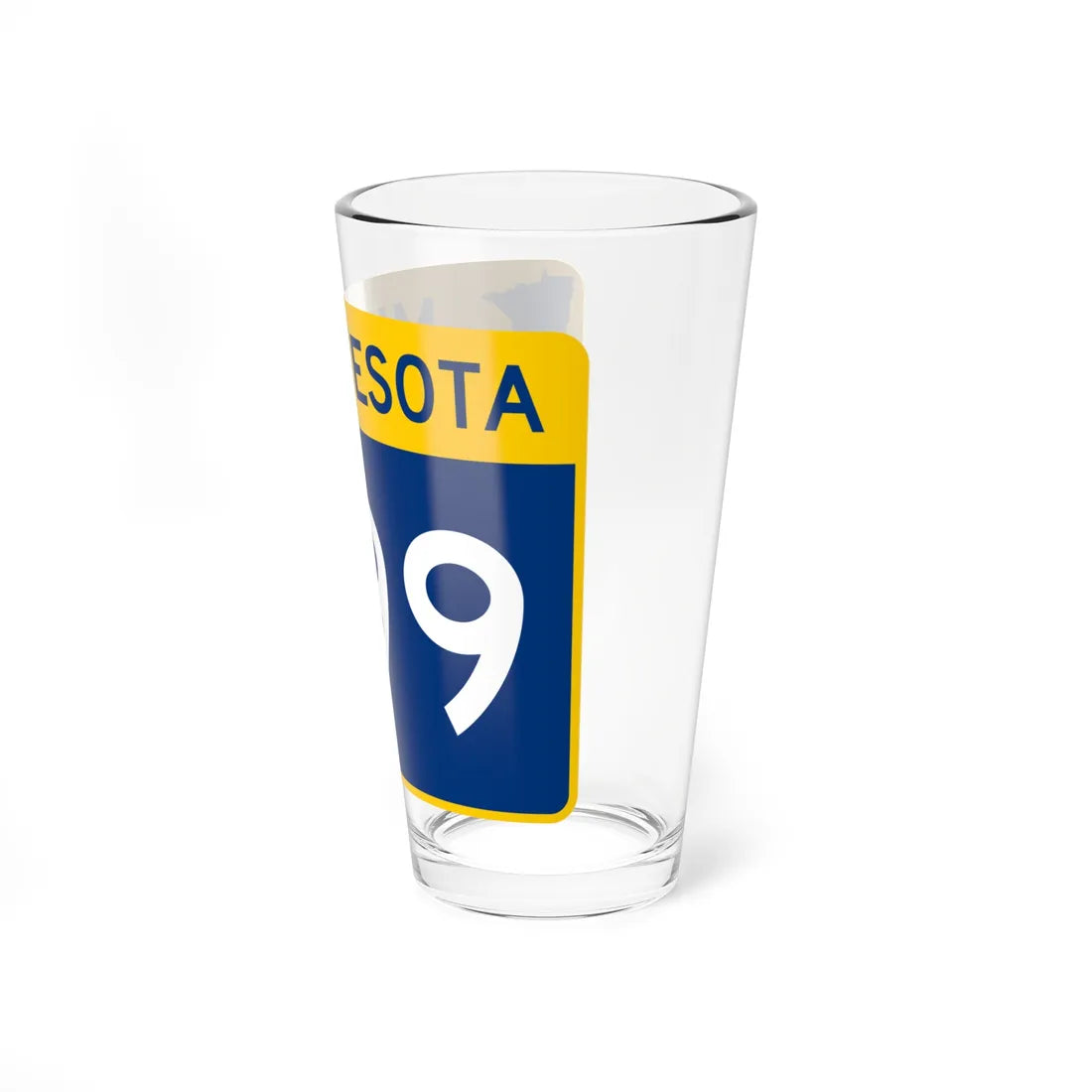 MN-299 wide (Minnesota) (Road Sign) Pint Glass 16oz - Go Mug Yourself