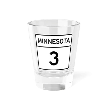 MN-3 1948 (Minnesota) (Road Sign) Shot Glass 1.5oz 1.5oz - Go Mug Yourself
