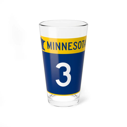 MN-3 (Minnesota) (Road Sign) Pint Glss 16oz 16oz - Go Mug Yourself