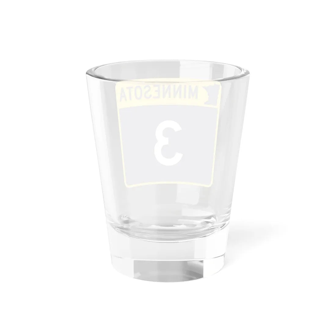 MN-3 (Minnesota) (Road Sign) Shot Glass 1.5oz - Go Mug Yourself