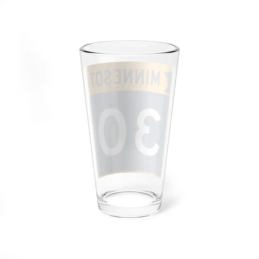 MN-30 (Minnesota) (Road Sign) Pint Glass 16oz - Go Mug Yourself