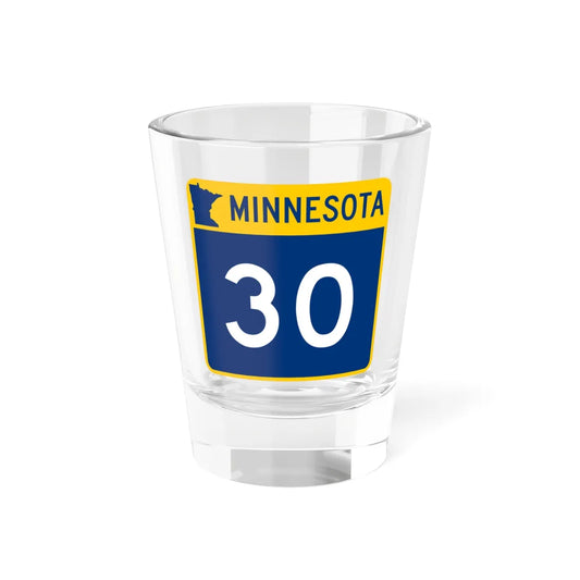 MN-30 (Minnesota) (Road Sign) Shot Glass 1.5oz 1.5oz - Go Mug Yourself