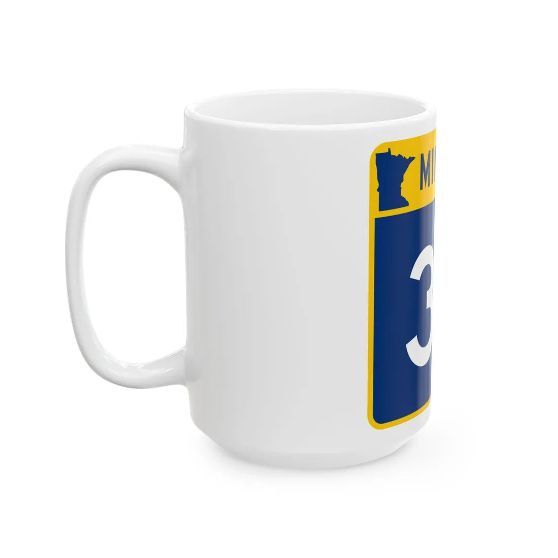 MN-30 (Minnesota) (Road Sign) White Coffee Mug - Go Mug Yourself