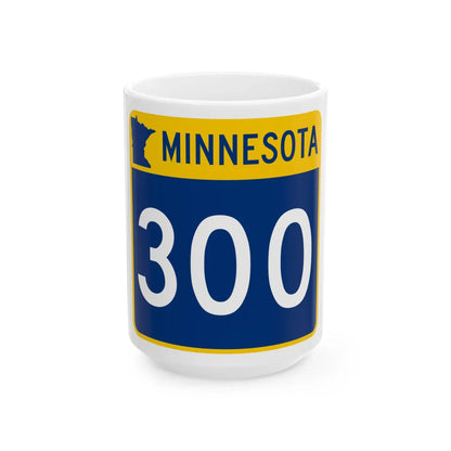 MN-300 (Minnesota) (Road Sign) White Coffee Mug 15oz - Go Mug Yourself