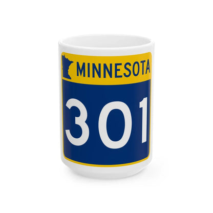 MN-301 (Minnesota) (Road Sign) White Coffee Mug 15oz - Go Mug Yourself