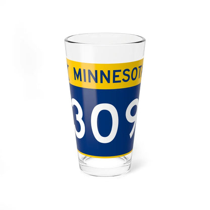 MN-309 wide (Minnesota) (Road Sign) Pint Glass 16oz 16oz - Go Mug Yourself