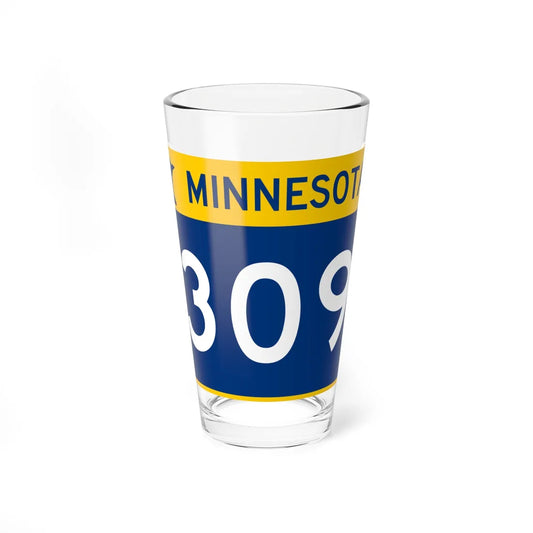 MN-309 wide (Minnesota) (Road Sign) Pint Glass 16oz 16oz - Go Mug Yourself