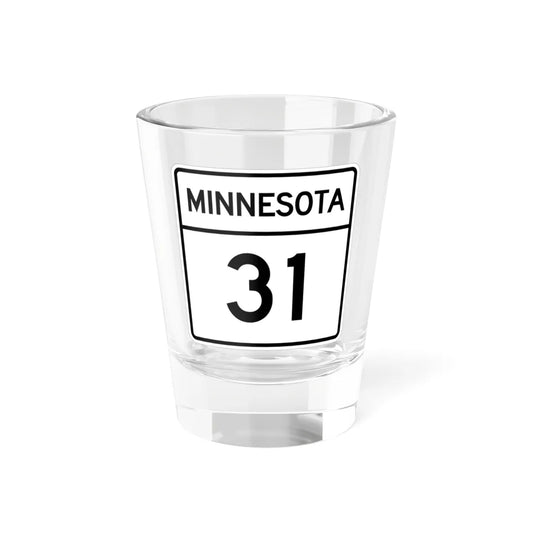 MN-31 1948 (Minnesota) (Road Sign) Shot Glass 1.5oz 1.5oz - Go Mug Yourself