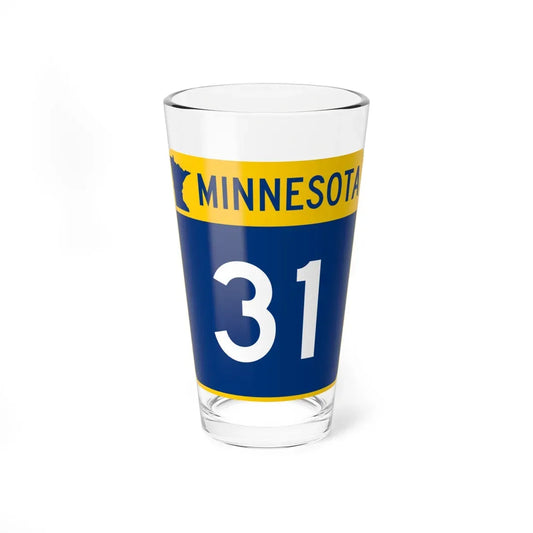 MN-31 (Minnesota) (Road Sign) Pint Glass 16oz 16oz - Go Mug Yourself