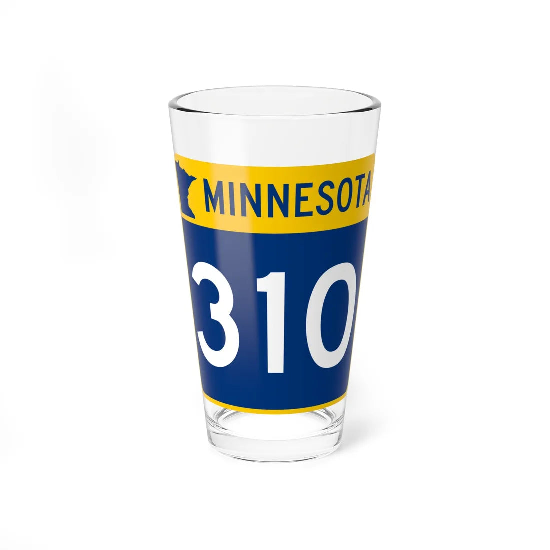 MN-310 (Minnesota) (Road Sign) Pint Glass 16oz 16oz - Go Mug Yourself