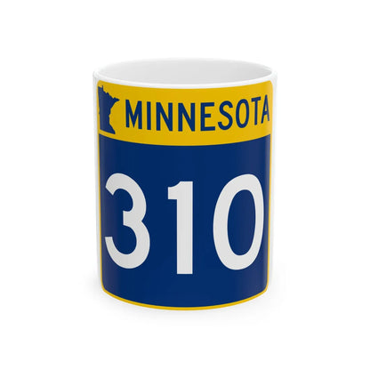 MN-310 (Minnesota) (Road Sign) White Coffee Mug 11oz - Go Mug Yourself